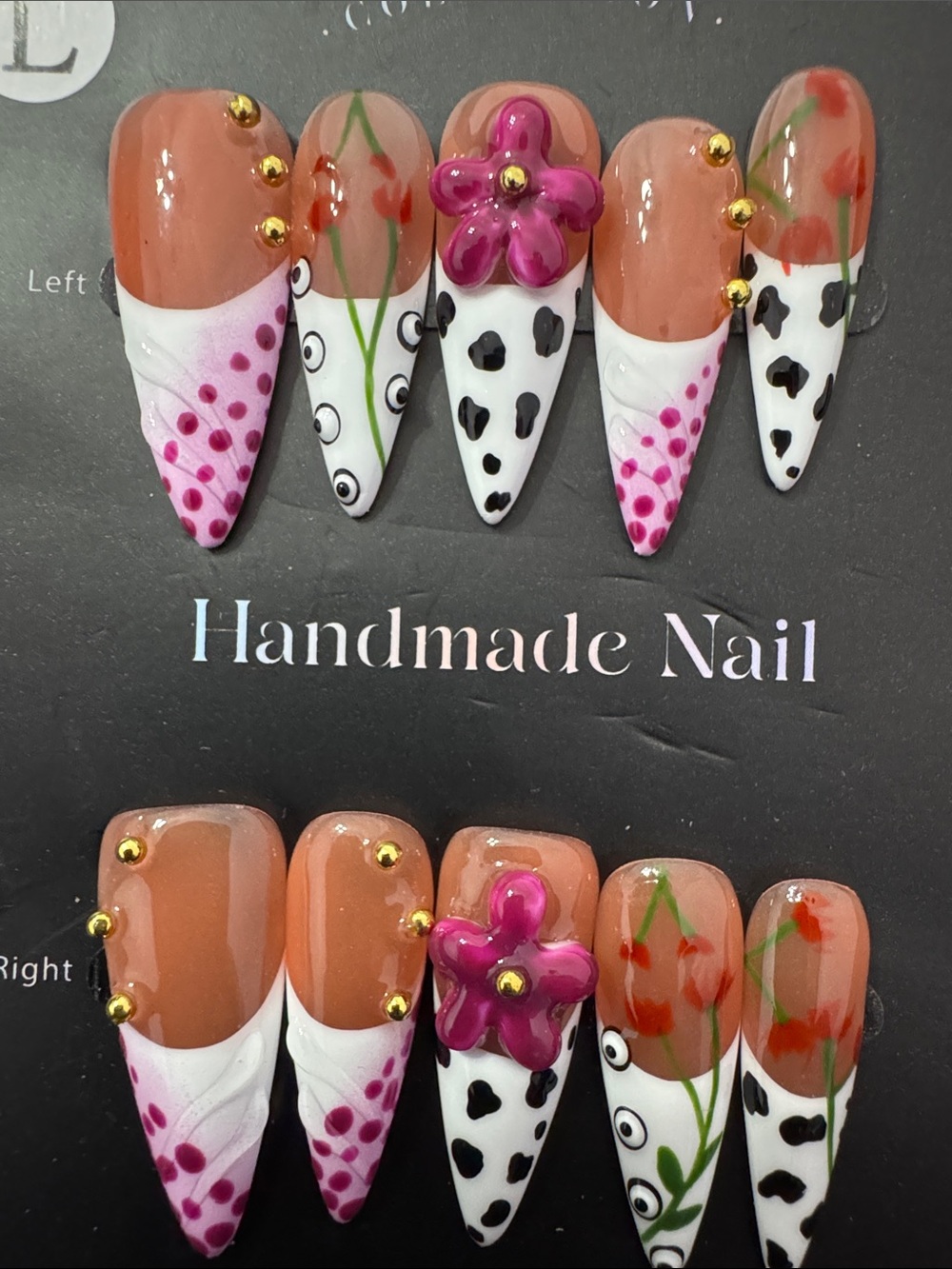 Psychedelic Stiletto Press-On Nail Set